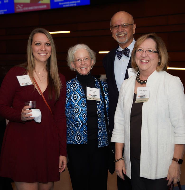 ut-health-sciences-weekend-780x800-2 Four UT Health Science Center alumni pose together for a photo during an event.